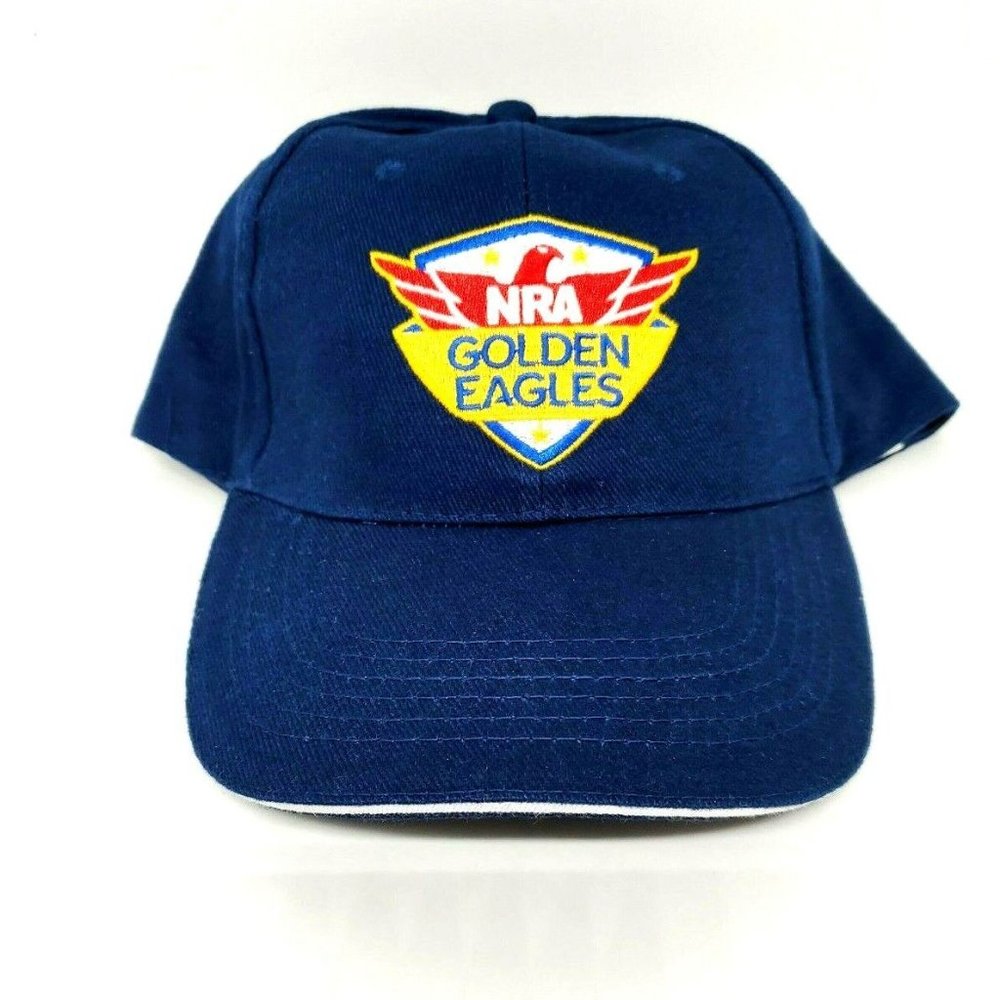 National Rifle Association NRA Blue Golden Eagles Baseball Hat/Cap